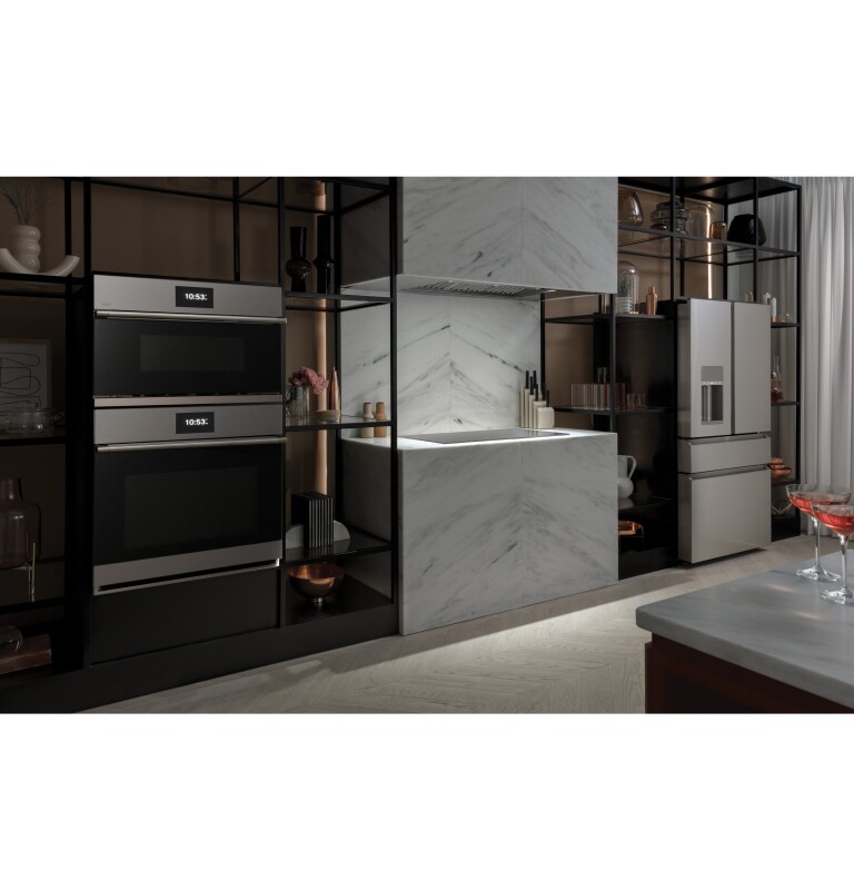 CAFÉ™ ENERGY STAR® 27.8 Cu. Ft. Smart 4-Door French-Door Refrigerator in Platinum Glass CVE28DM5NS5