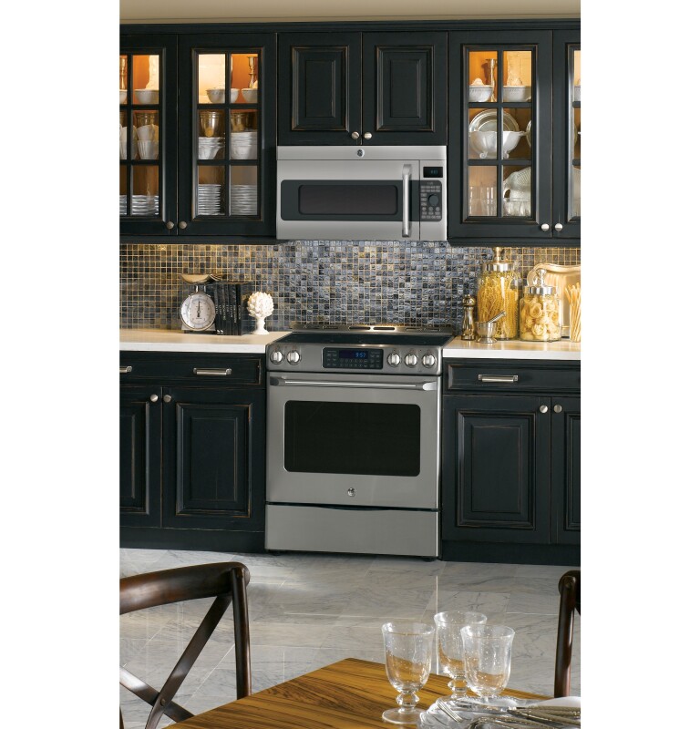 GE Series 1.7 Cu. Ft. Convection Over-the-Range Microwave Oven CVM1790SSSS