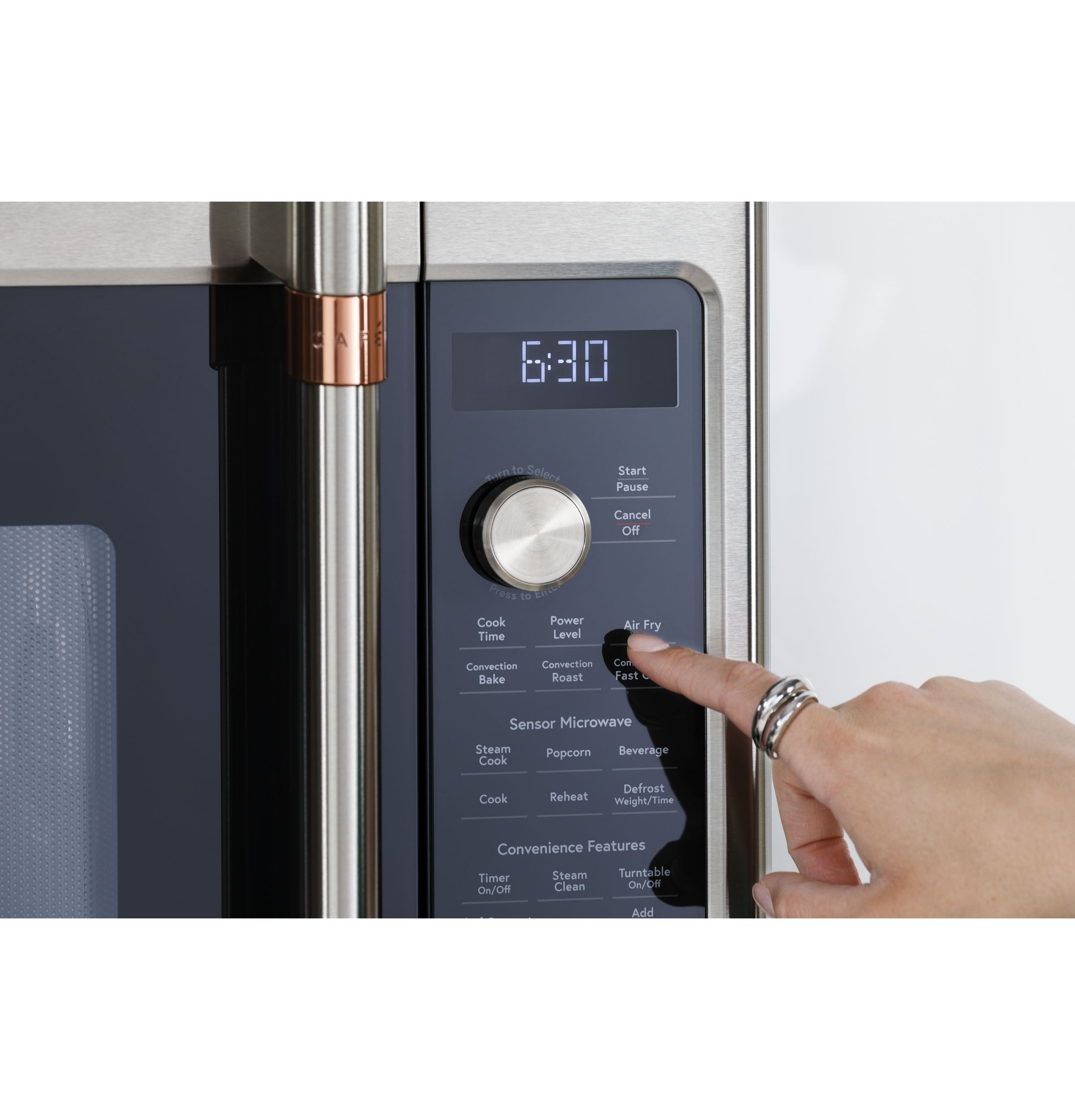 CAFÉ™ 1.7 Cu. Ft. Convection Over-the-Range Microwave Oven CVM517P2RS1