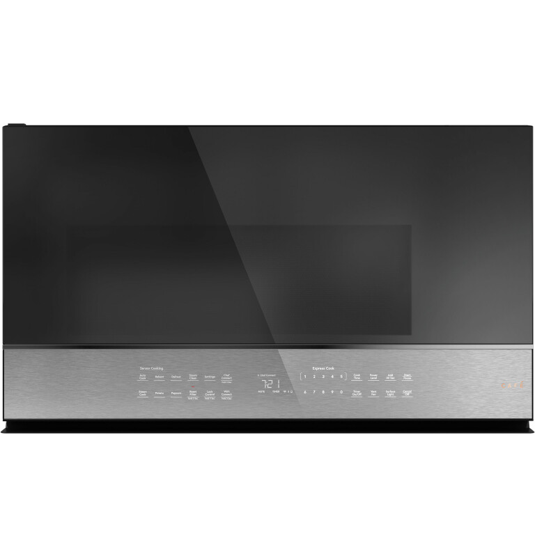 Cafe 2.1 Cu. Ft. Smart Over-the-Range Microwave Oven Platinum Glass CVM721M2NS5 Picture 1
