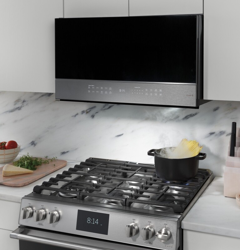 2.1 Cu. Ft. Smart Over-the-range Microwave Oven In Platinum Glass CVM721M2NS5