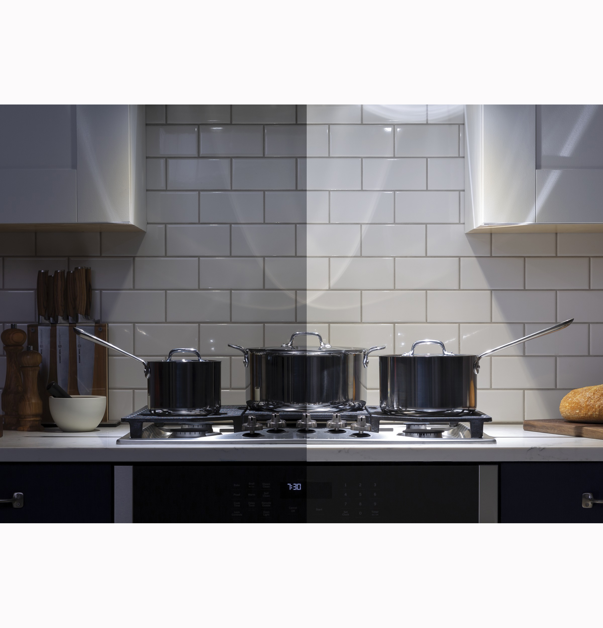 CAFÉ™ 36" Wall-Mount Glass Canopy Chimney Hood CVW73612MSS