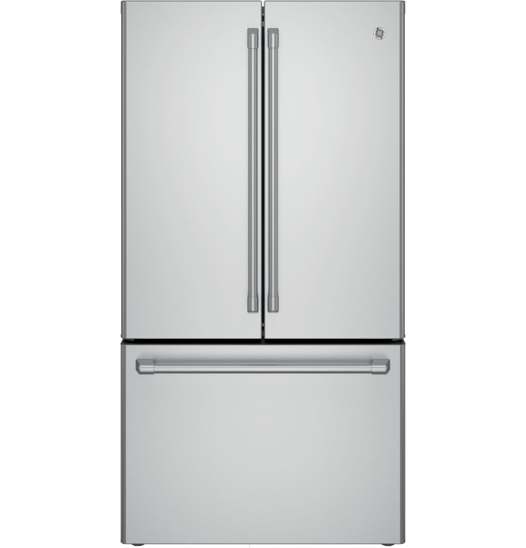 Cafe GE  Series 23.1 Cu. Ft. Counter-Depth French-Door Refrigerator Stainless Steel CWE23SSHSS Picture 1