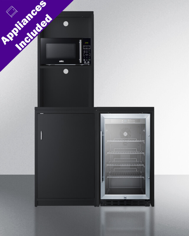 43" Wide Casework Suite with Beverage Center and Microwave, ADA Height CWSUITE43G