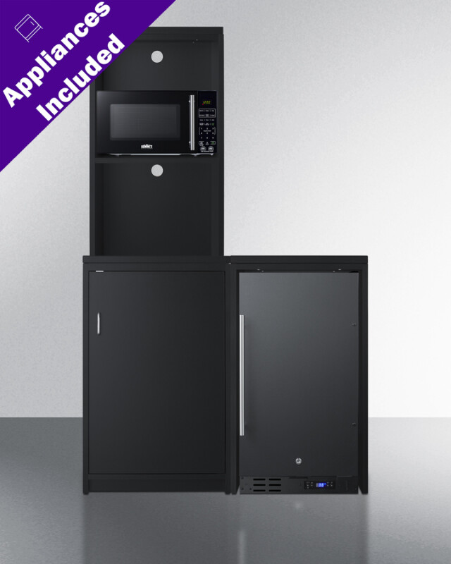 43" Wide Casework Suite with Refrigerator and Microwave, ADA Height CWSUITE43R
