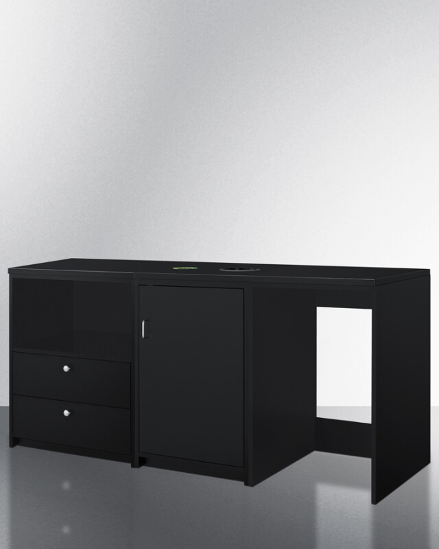 74" Wide Casework Suite with Refrigerator and Microwave, ADA Height CWSUITE74R