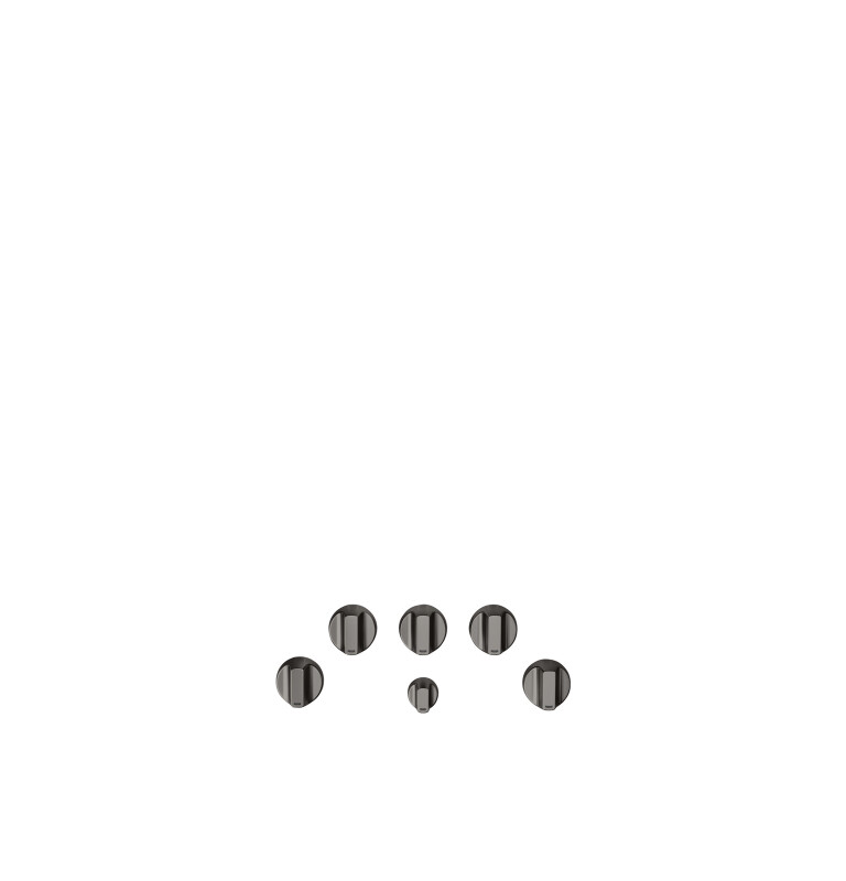 CAFÉ™ 5 Gas Cooktop Knobs - Flat Black CXCG1K0PMFB