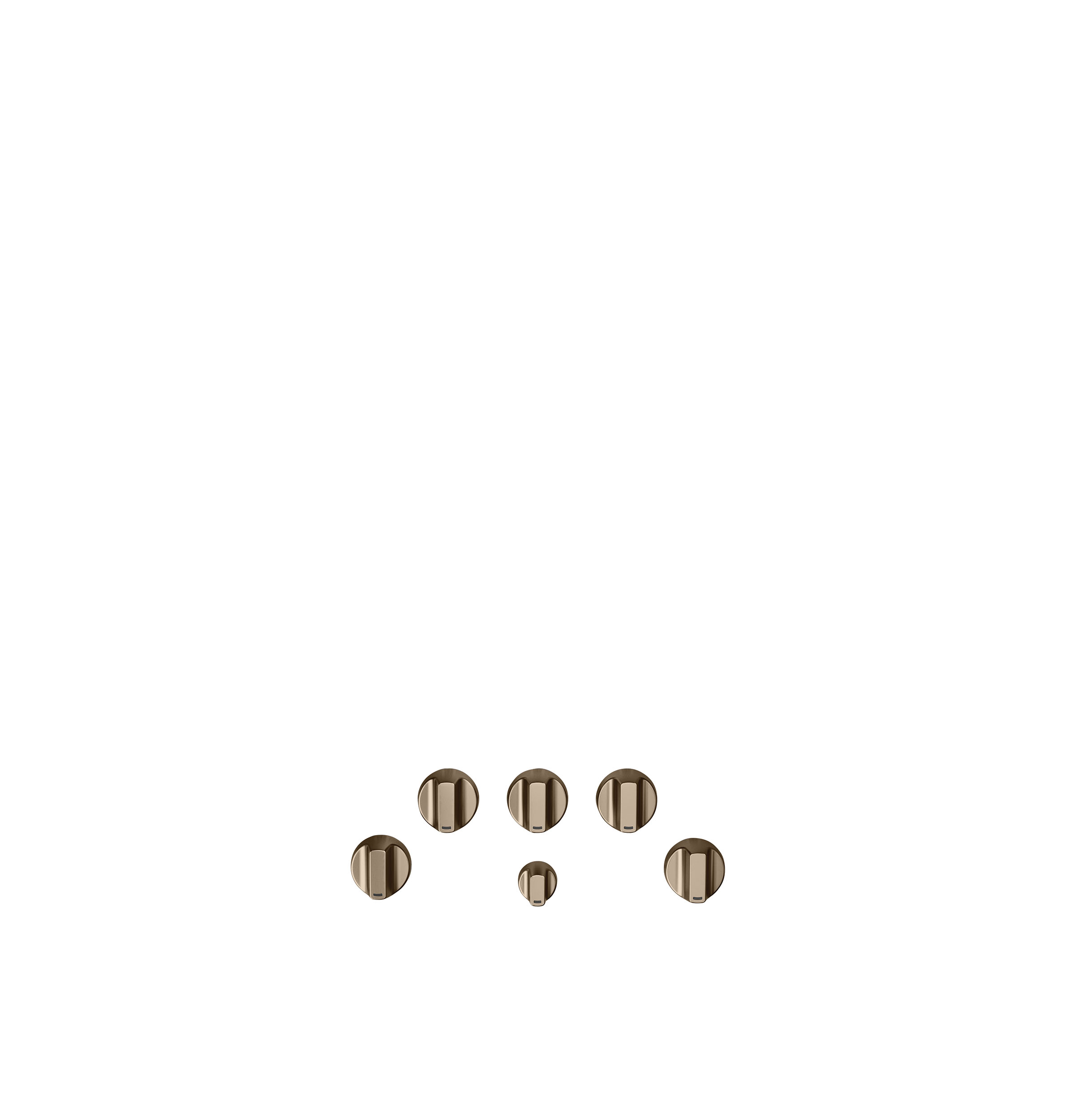 CAFÉ™ 5 Gas Cooktop Knobs - Flat Black CXCG1K0PMFB