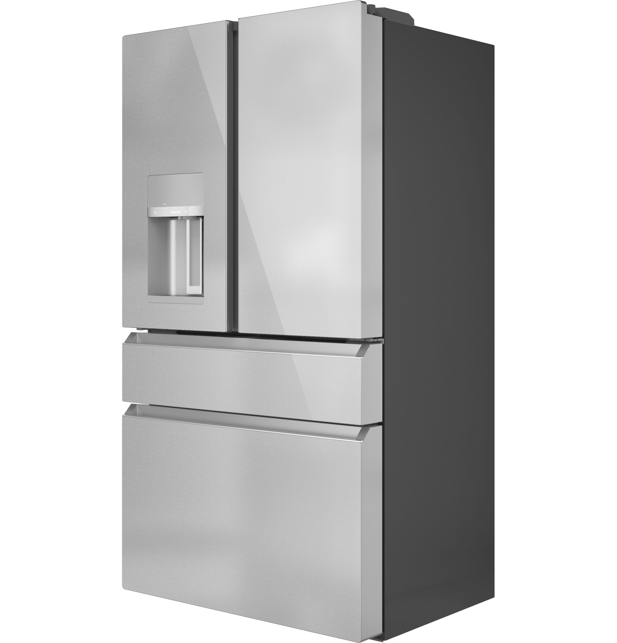 CAFÉ™ ENERGY STAR® 22.3 Cu. Ft. Smart Counter-Depth 4-Door French-Door Refrigerator in Platinum Glass CXE22DM5PS5