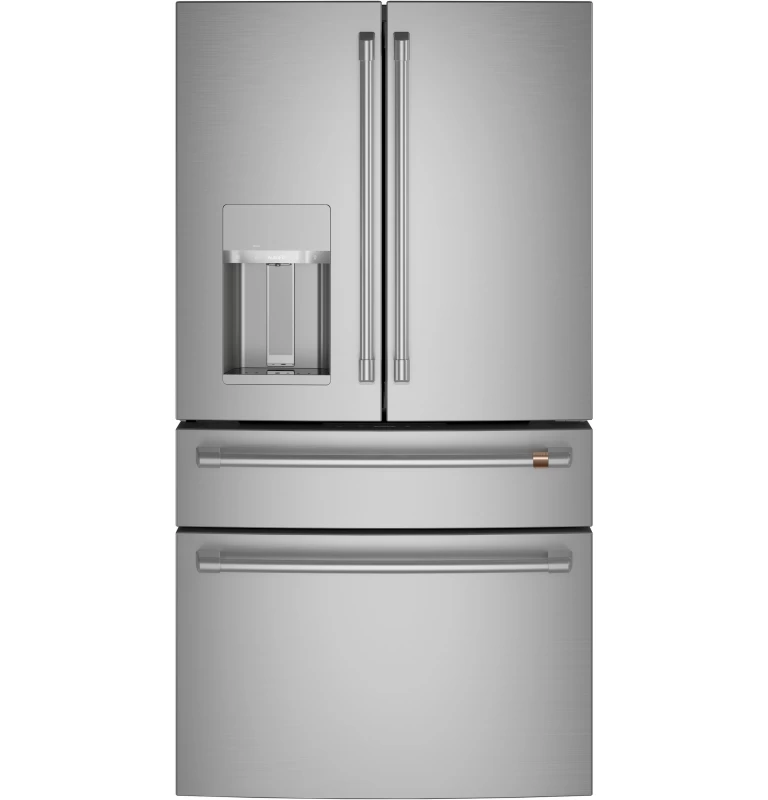Cafe 22.3 Cu. Ft. Smart Counter-Depth 4-Door French-Door Refrigerator Stainless Steel / Brushed Stainless CXE22DP2PS1 Picture 1