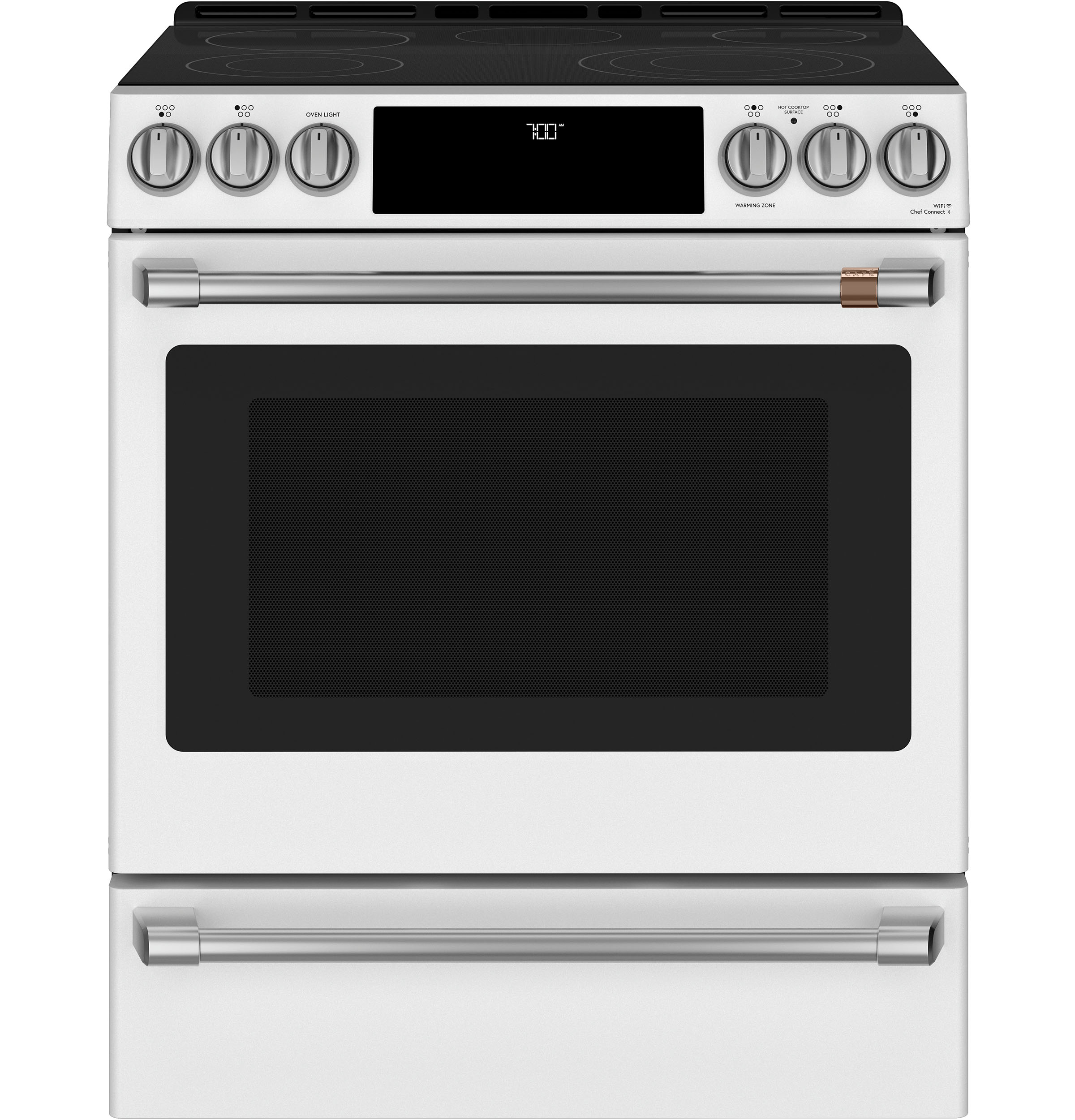 CAFÉ™ Front Control Electric Knobs and Handles - Brushed Stainless CXFCEHKPMSS