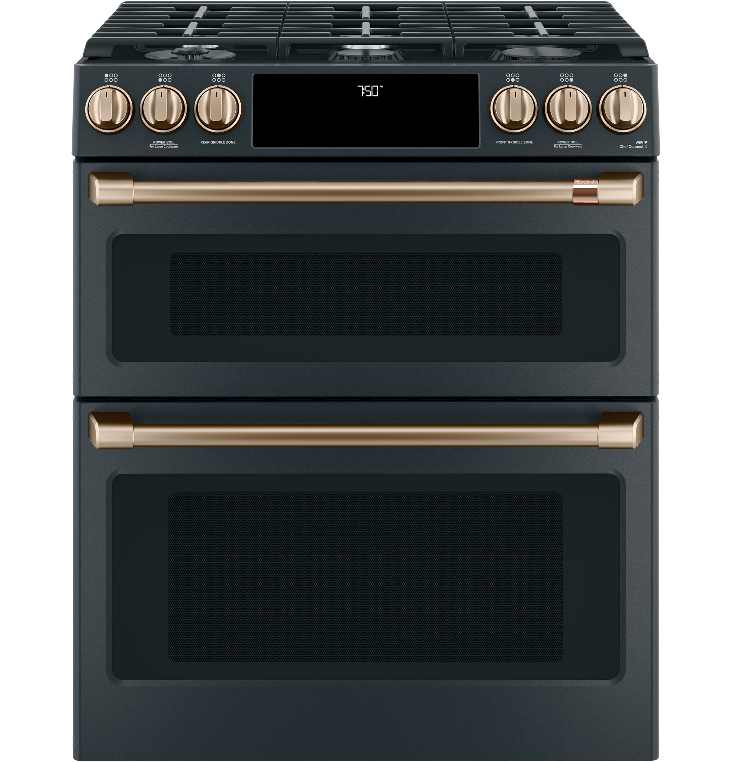 CAFÉ™ Front Control Gas Knobs and Handles - Brushed Bronze CXFCGHKPMBZ