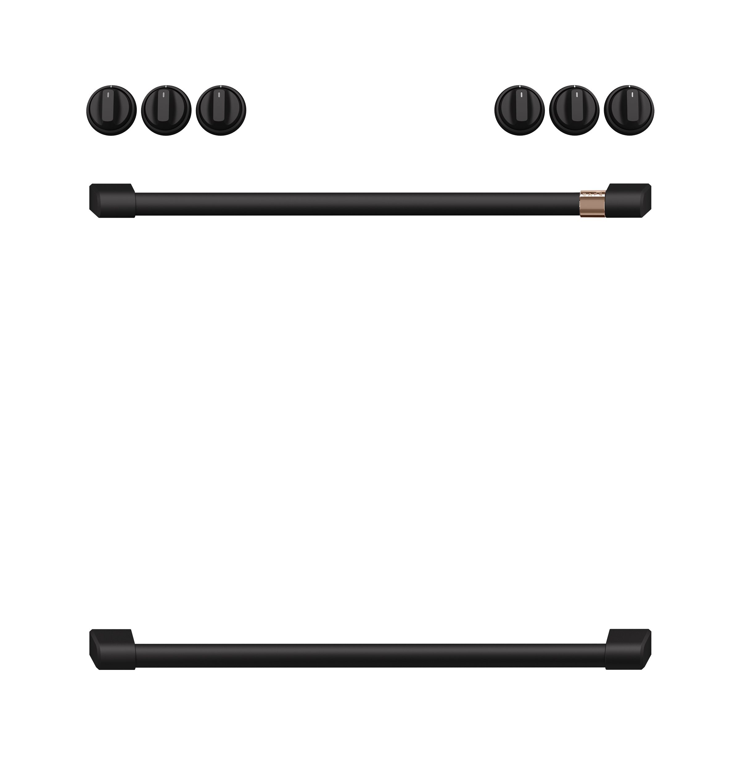 CAFÉ™ Front Control Induction Knobs and Handles - Brushed Copper CXFCHHKPMCU