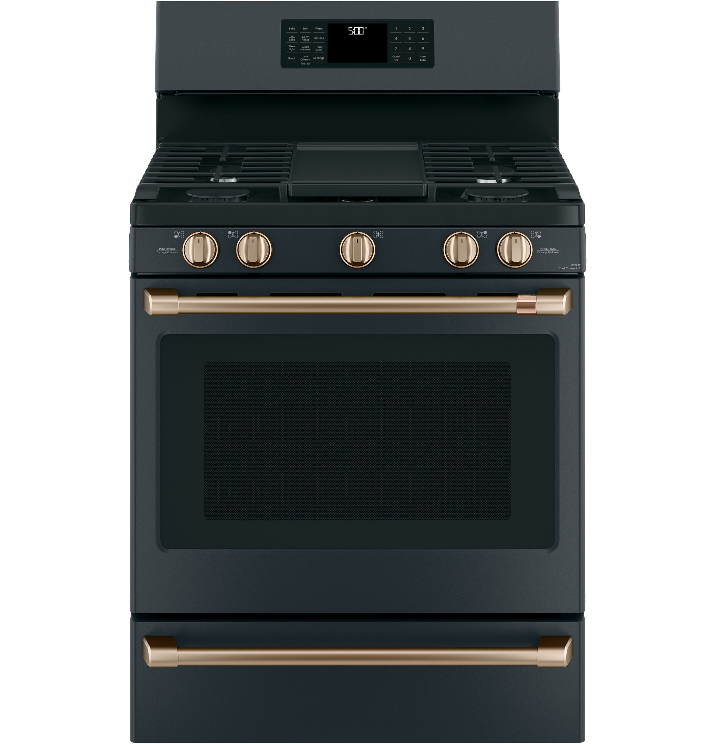 CAFÉ™ Freestanding Gas Knobs and Handles - Brushed Bronze CXFSGHKPMBZ