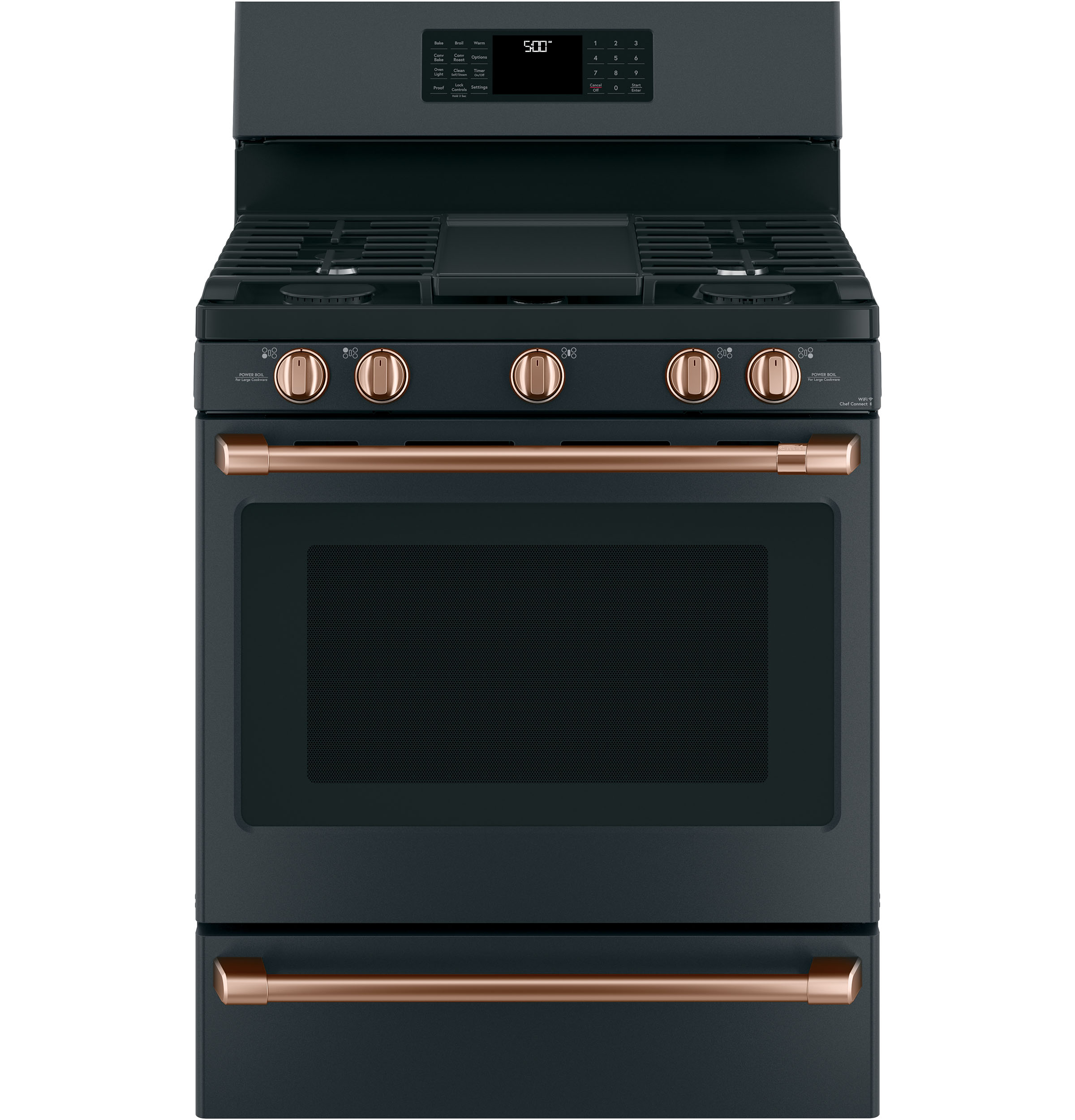 CAFÉ™ Freestanding Gas Knobs and Handles - Brushed Copper CXFSGHKPMCU