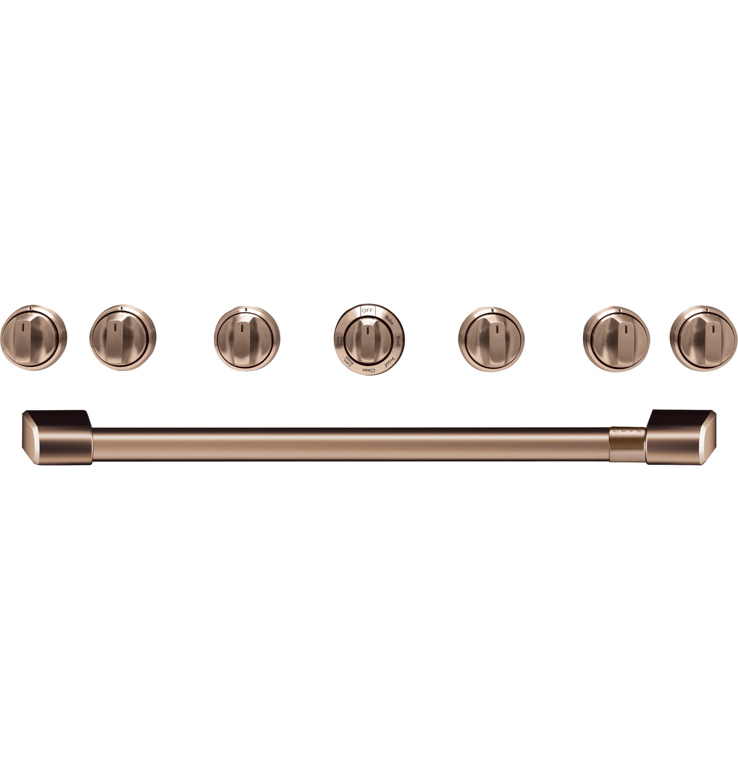CAFÉ™ 36" Brushed Copper Handle & Knob Set for Pro Range and Rangetop CXPR6HKPMCU