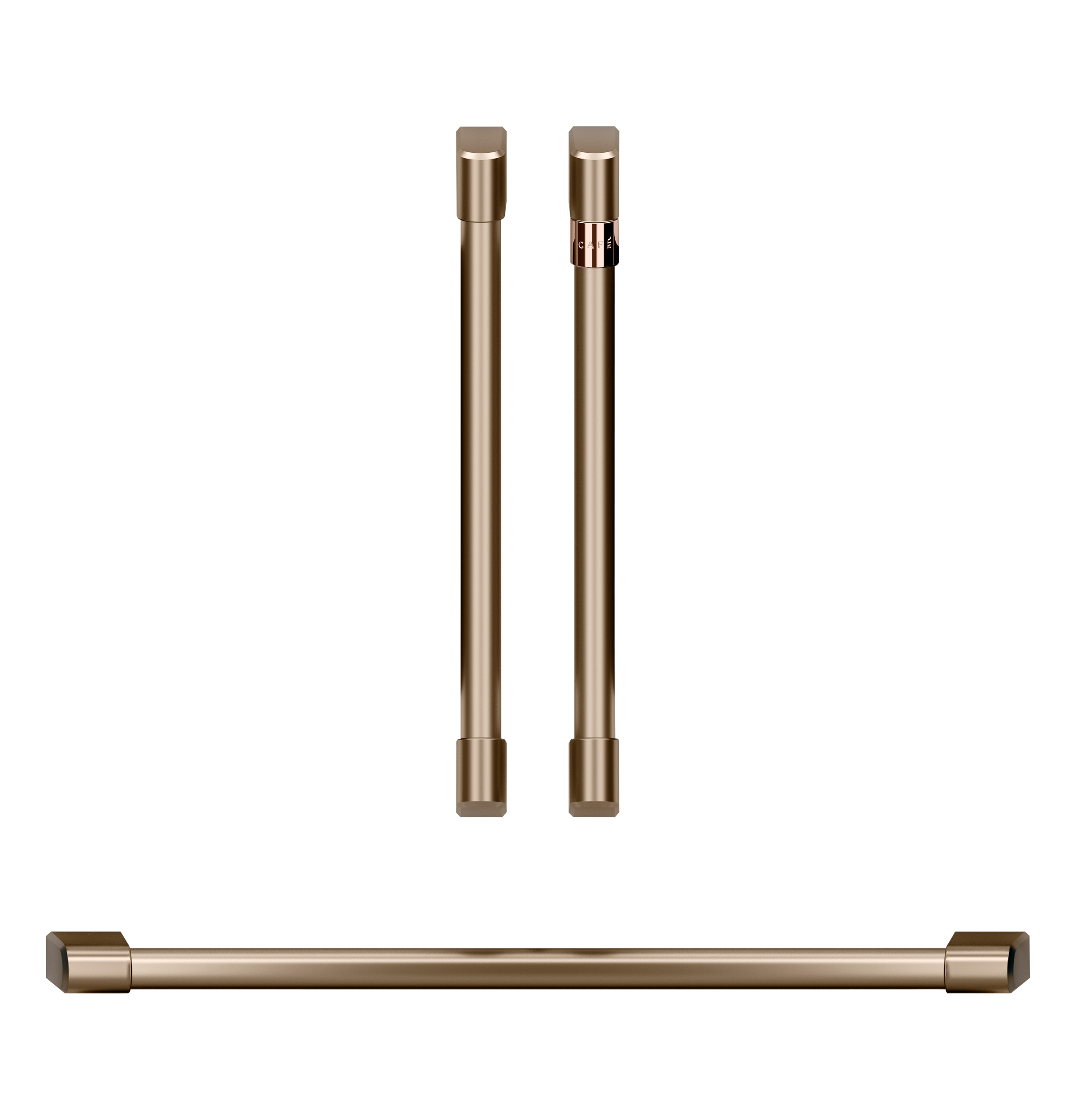 CAFÉ™ 2 French-Door Handles; 1 - 30" Handle; - Brushed Bronze CXWDFHKPMBZ