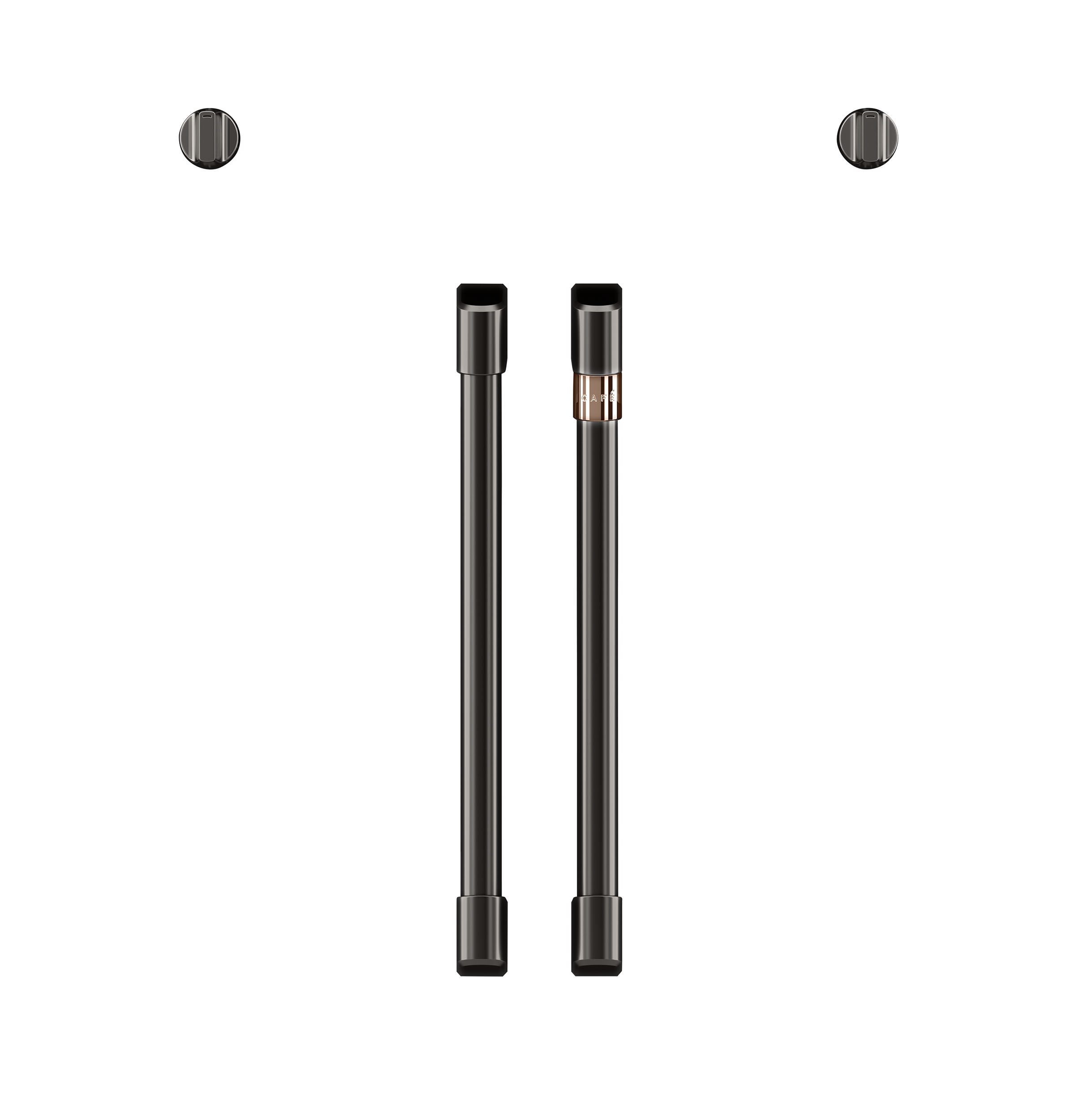 CAFÉ™ 2 French-Door Handles - Brushed Black CXWSFHKPMBT