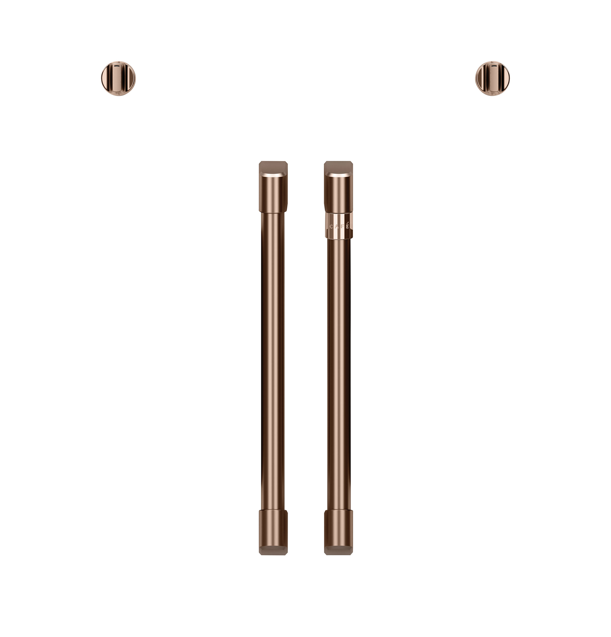 CAFÉ™ 2 French-Door Handles; - Brushed Copper CXWSFHKPMCU