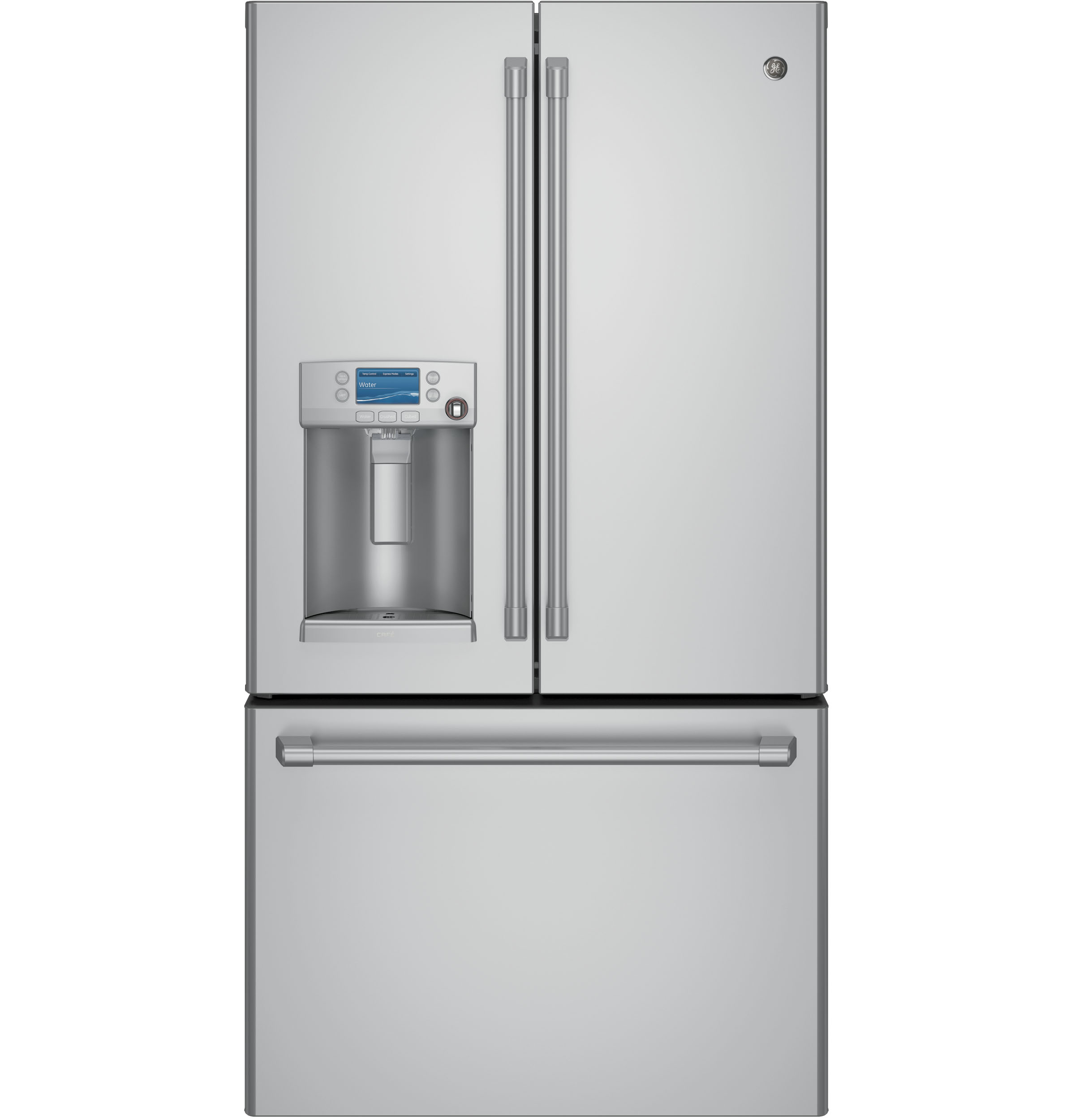 GE Series ENERGY STAR 22.2 Cu. Ft. Counter-Depth French-Door Refrigerator with Hot Water Dispenser CYE22TSHSS