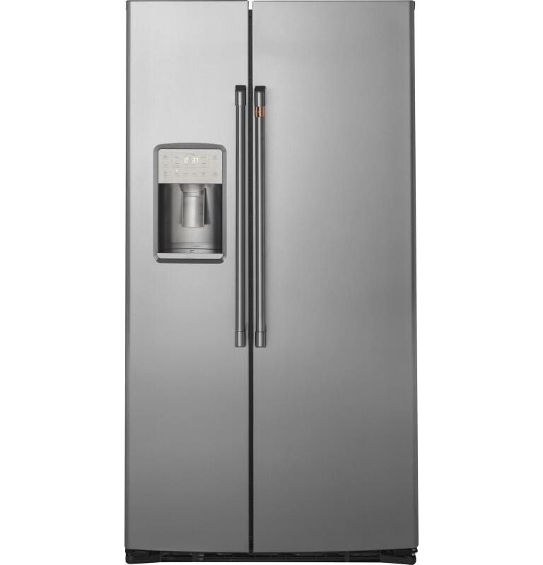 Cafe 21.9 Cu. Ft. Counter-Depth Side-By-Side Refrigerator Stainless Steel / Brushed Stainless CZS22MP2NS1 Picture 1