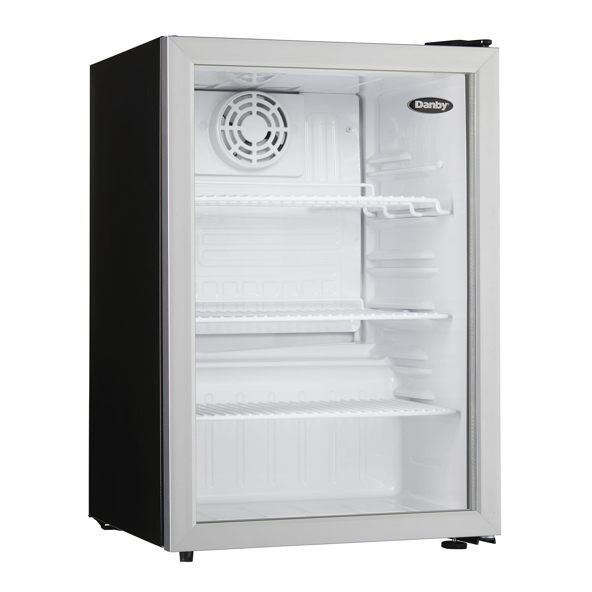 2.6 cu. ft. Compact Glass Door Fridge in Platinum DAG026A1BDB