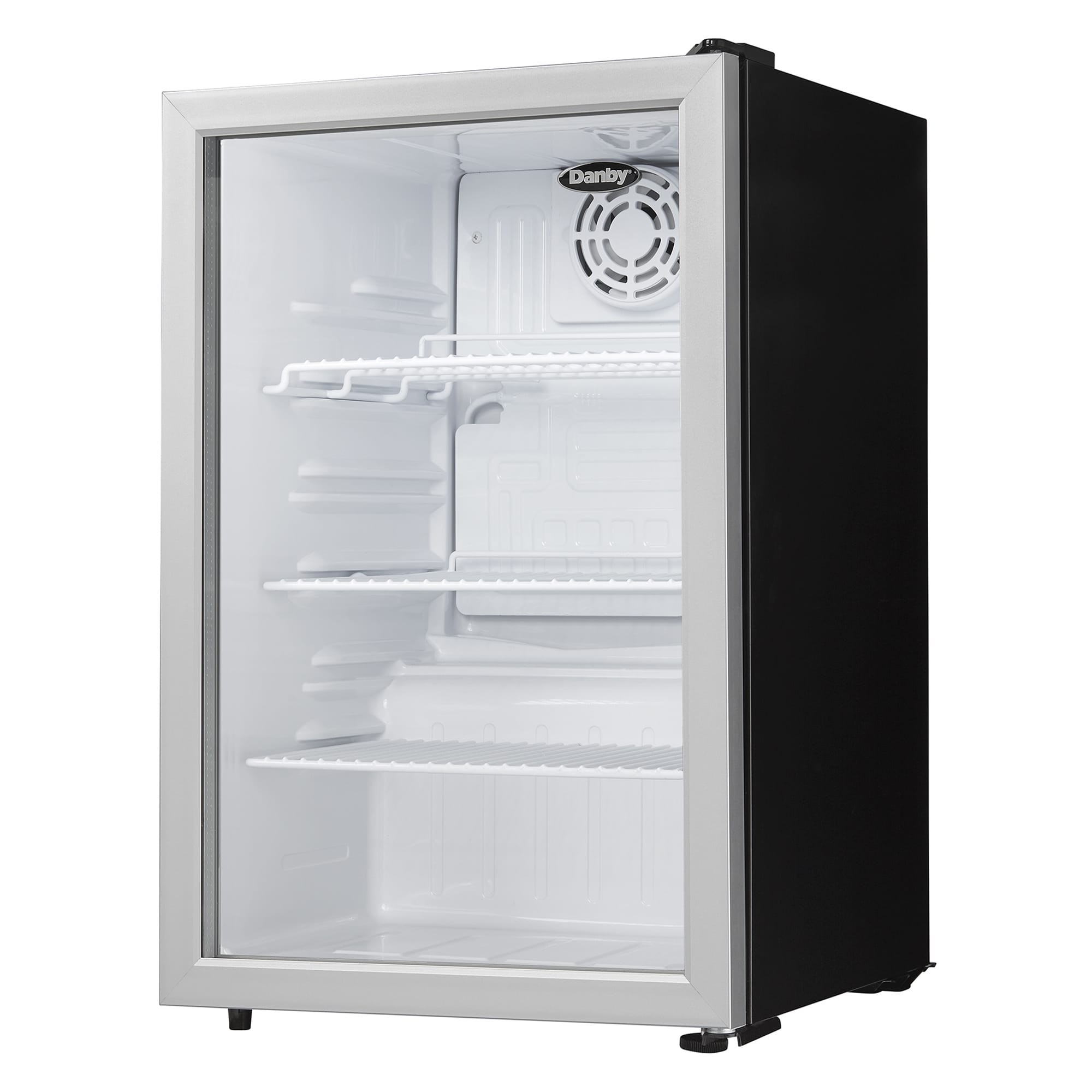 2.6 cu. ft. Compact Glass Door Fridge in Platinum DAG026A1BDB
