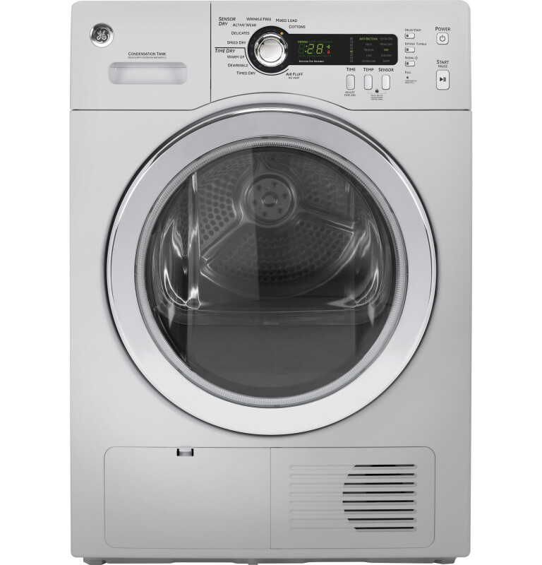 4.0 Cu.Ft. Stainless Steel Capacity 24" Ventless Condenser Frontload Electric Dryer DCCH485EKMS