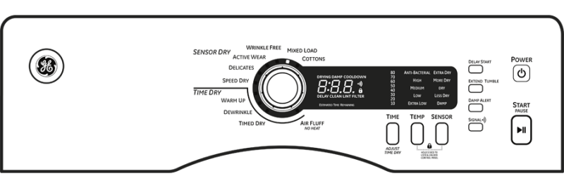 4.0 cu.ft. Capacity Electric Dryer DCVH480EKWW