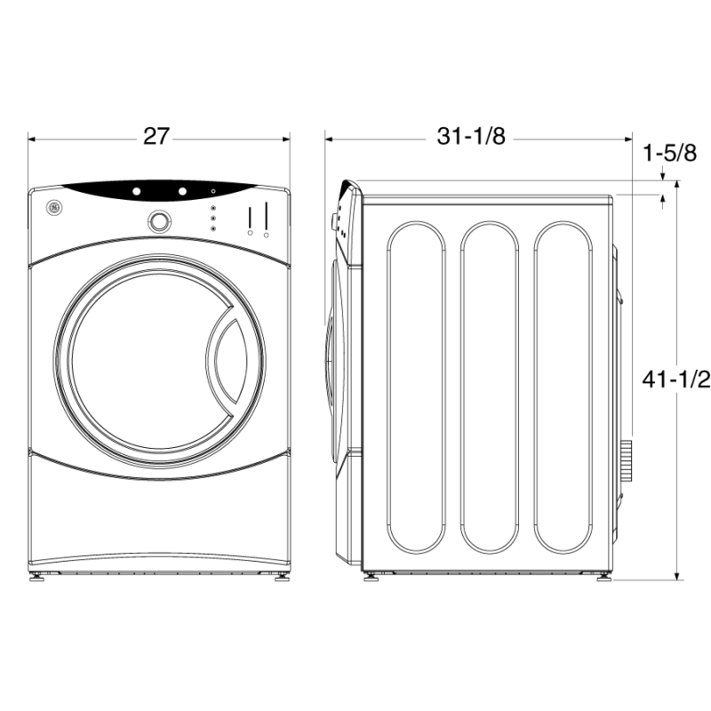 7.0 Cu.Ft. Super Capacity Gas Dryer DCVH680GJMR