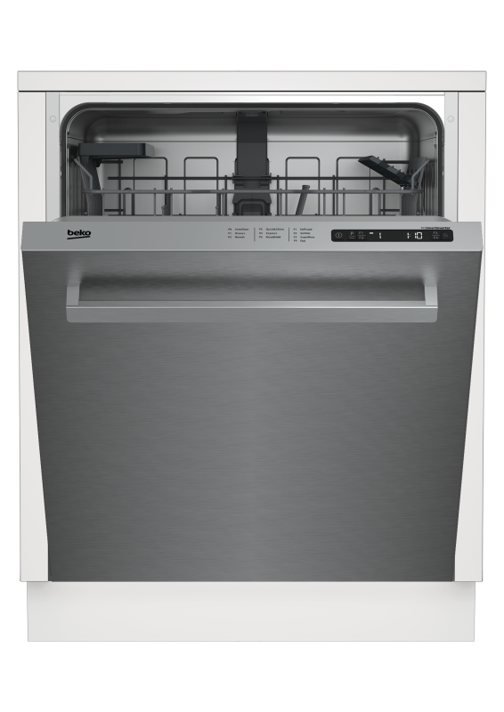 Beko Full Size Stainless Dishwasher, 14 place settings, 48 dBa, Top Control Fingerprint Free Stainless Steel DDN25401X Picture 1
