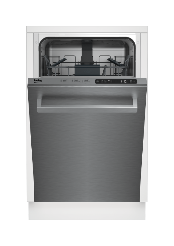 Slim Size Stainless Dishwasher, 8 place settings, 48 dBa, Top Control DDS25842X