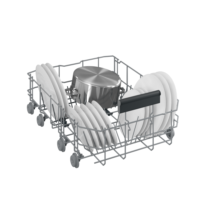 Slim Size Stainless Dishwasher, 8 place settings, 48 dBa, Top Control DDS25842X