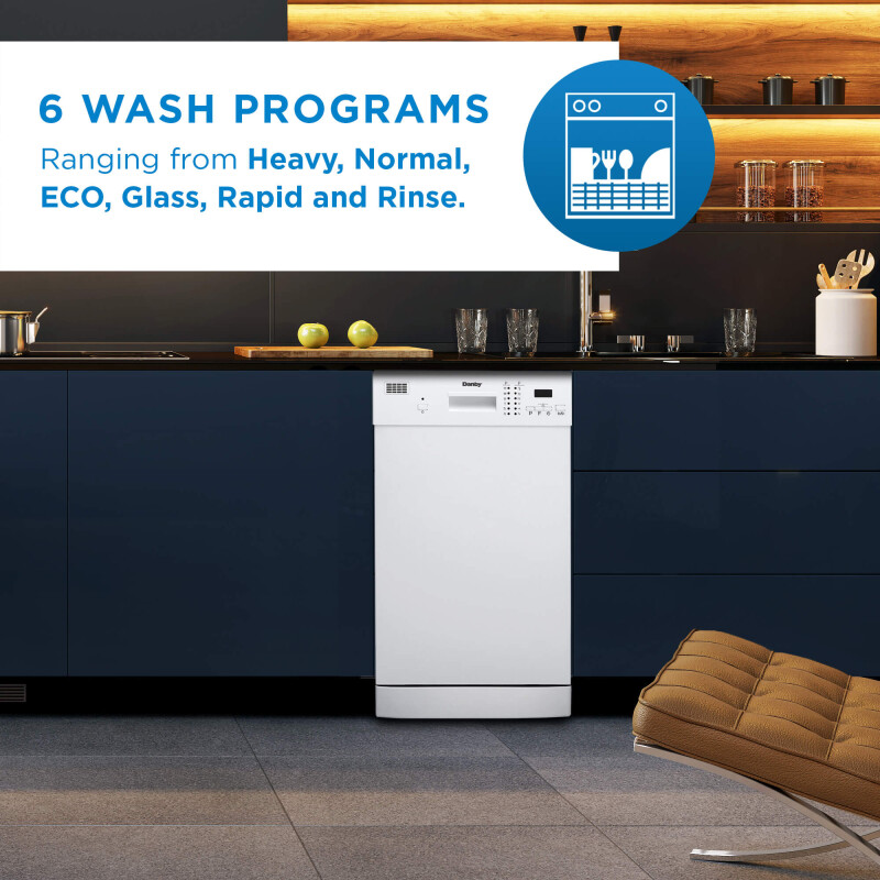 18″ Wide Built-in Dishwasher DDW1804EW