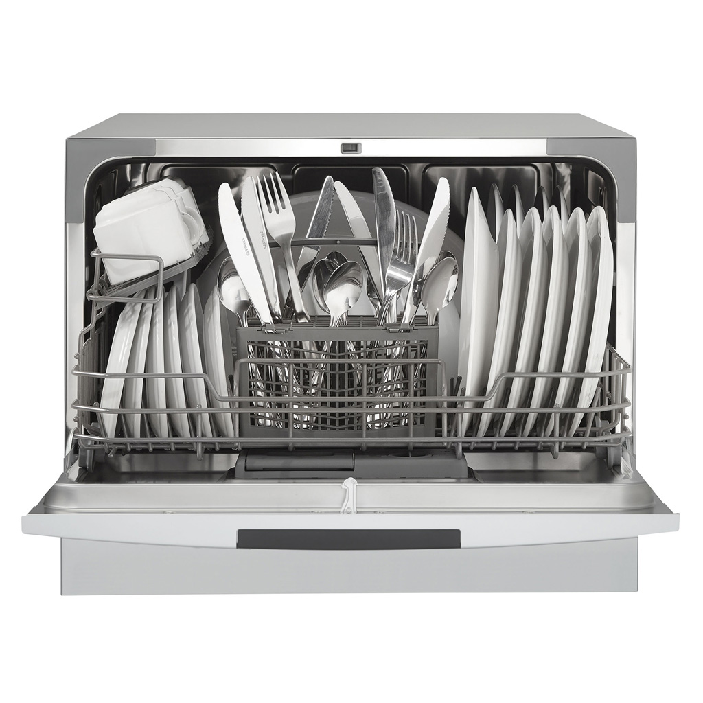 6 Place Setting Countertop Dishwasher in Silver DDW631SDB
