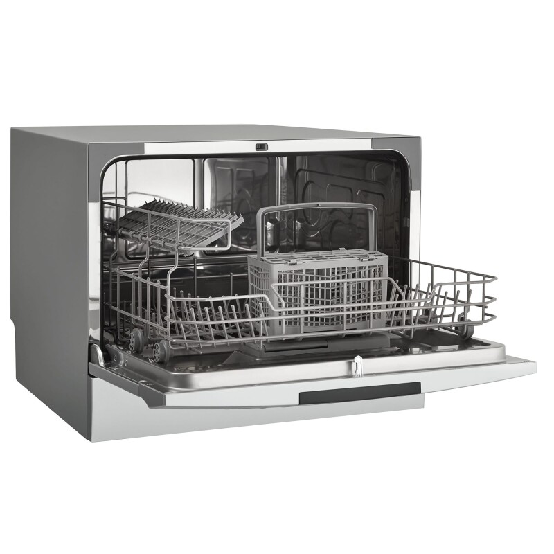 6 Place Setting Countertop Dishwasher in Silver DDW631SDB