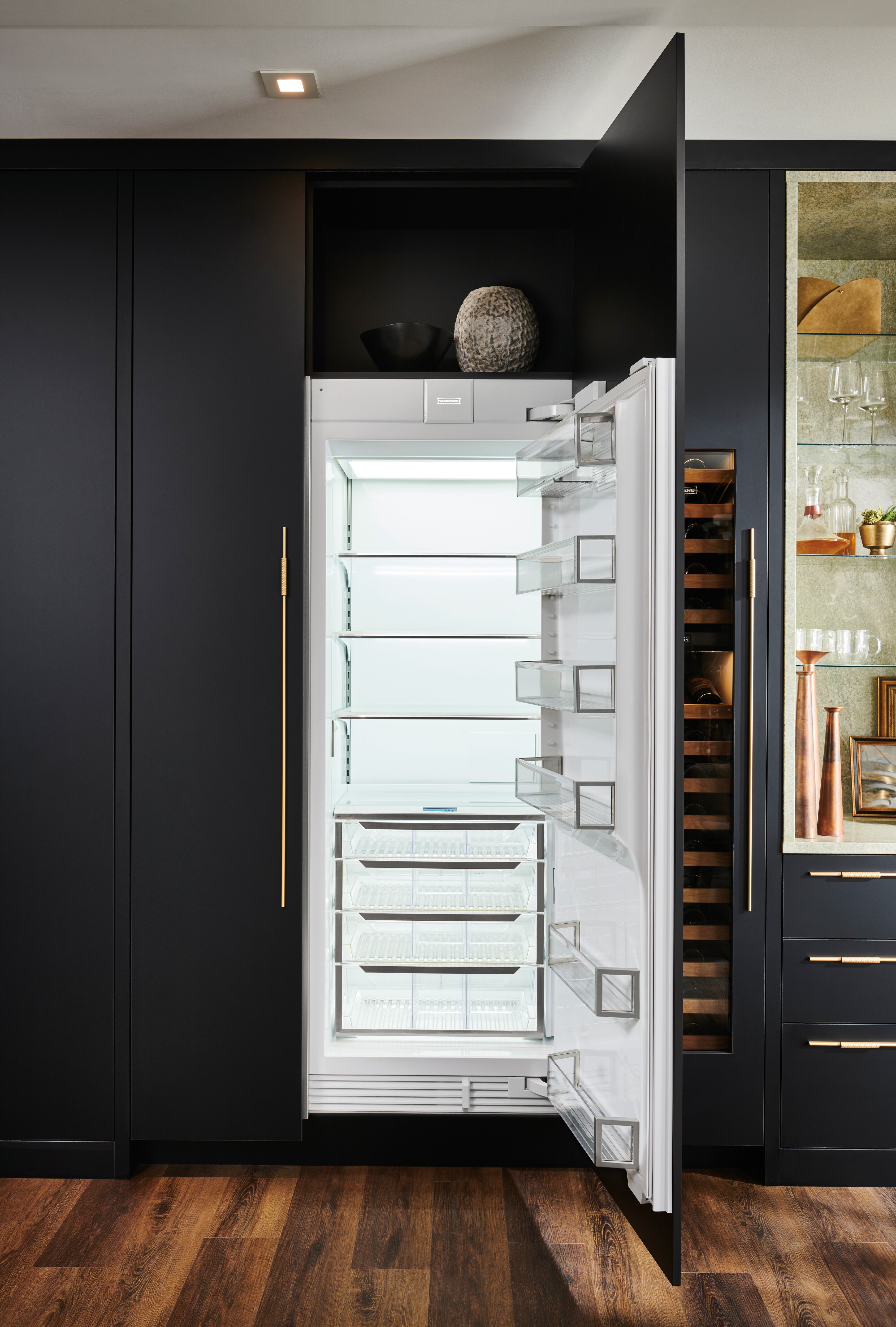 30" Designer Column Refrigerator with Internal Dispenser - Panel Ready DEC3050RIDR