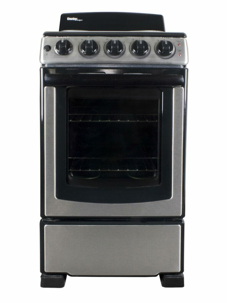 20" Electric Range, Coil Elements,Glass Door Window,Push & Turn Knobs DER203BSS