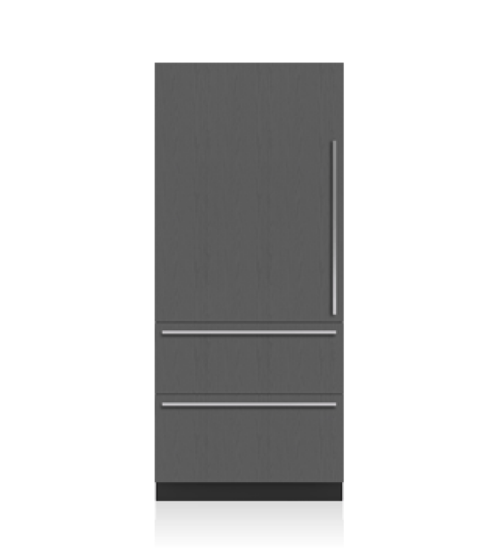 36" Designer Over-and-Under Refrigerator/Freezer with Ice Maker and Internal Dispenser - Panel Ready DET3650CIIDR