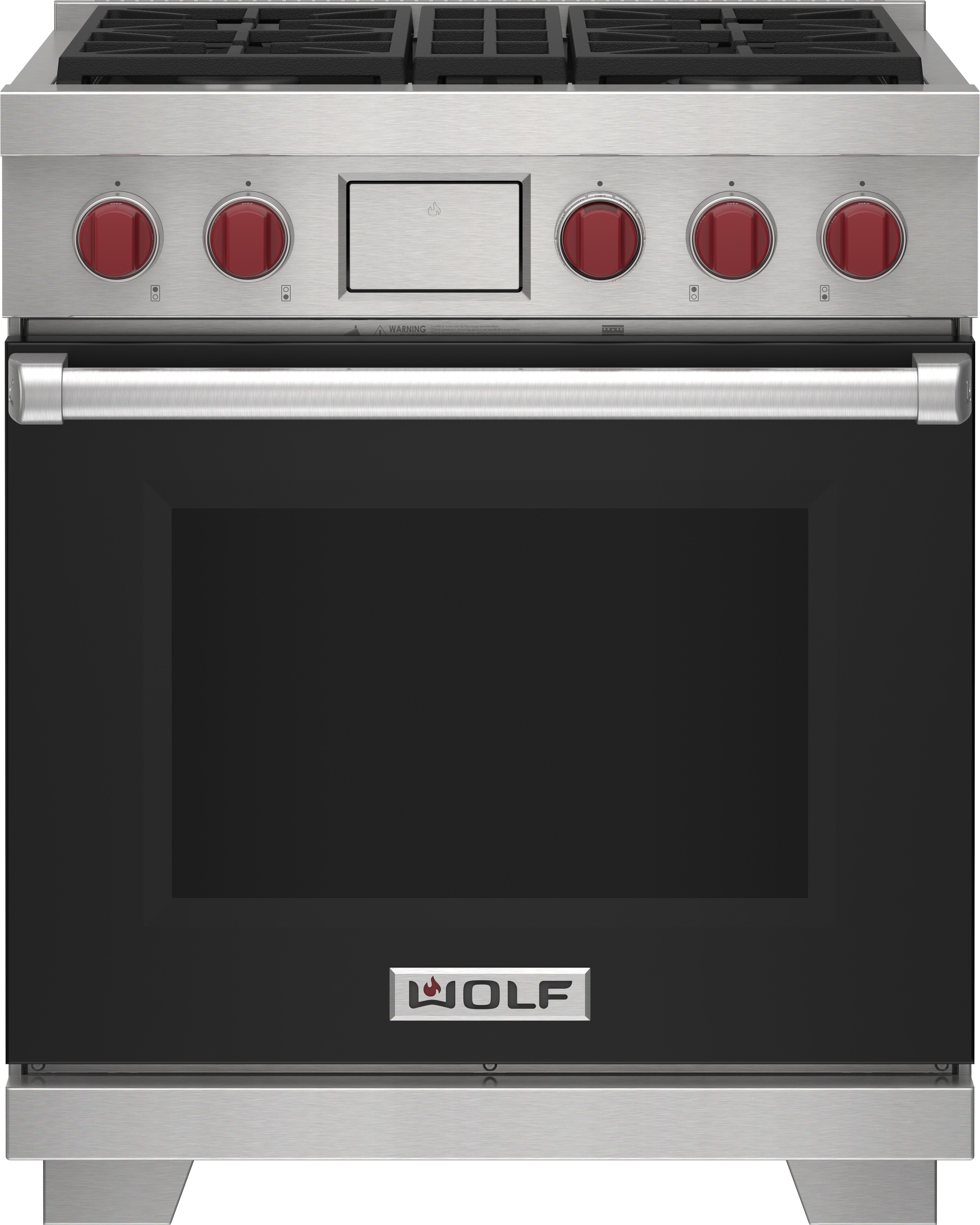 30" Dual Fuel Range - 4 Burners DF30450BKPLP