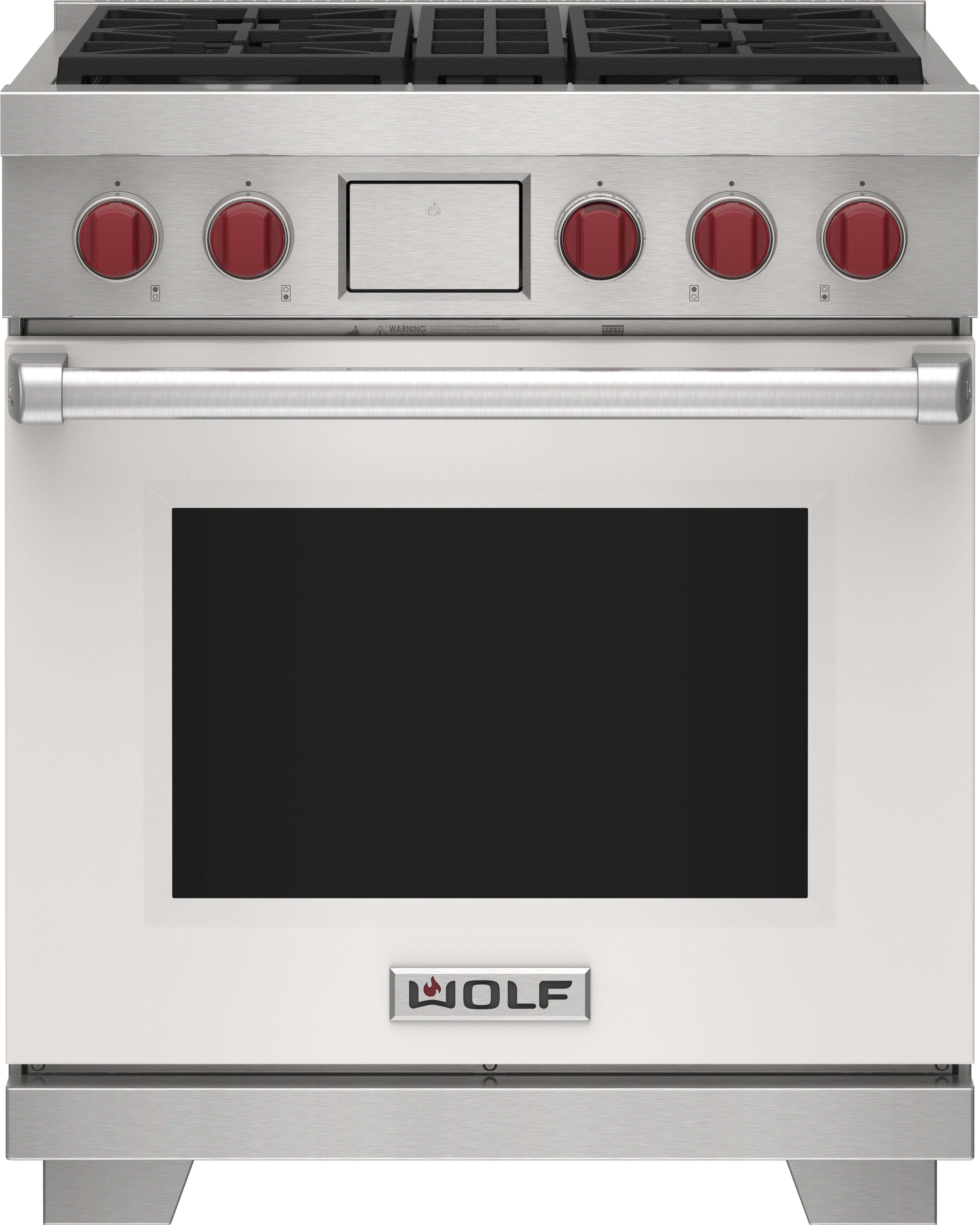 30" Dual Fuel Range - 4 Burners DF30450BKPLP