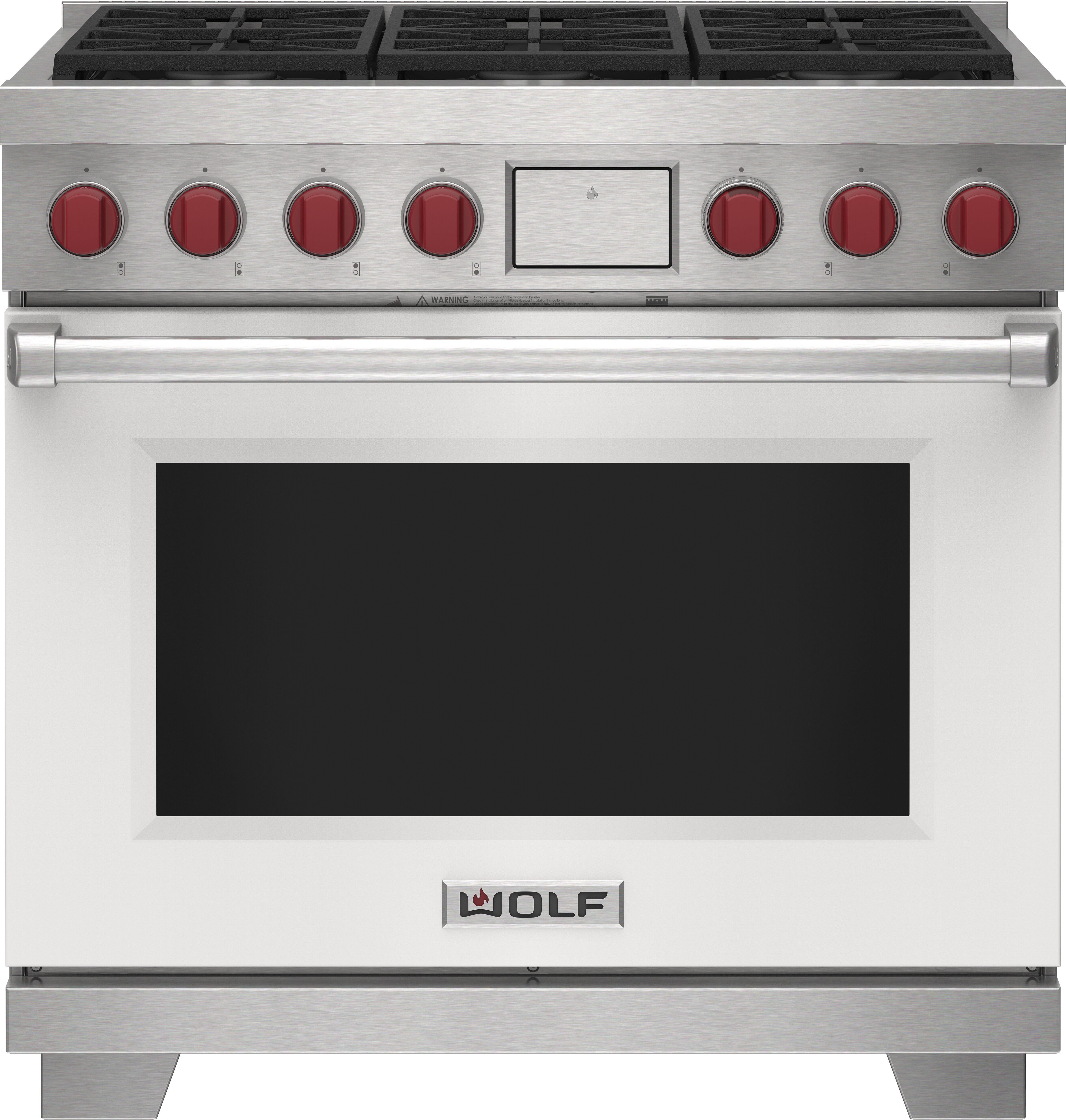36" Dual Fuel Range - 6 Burners DF36650WHPLP