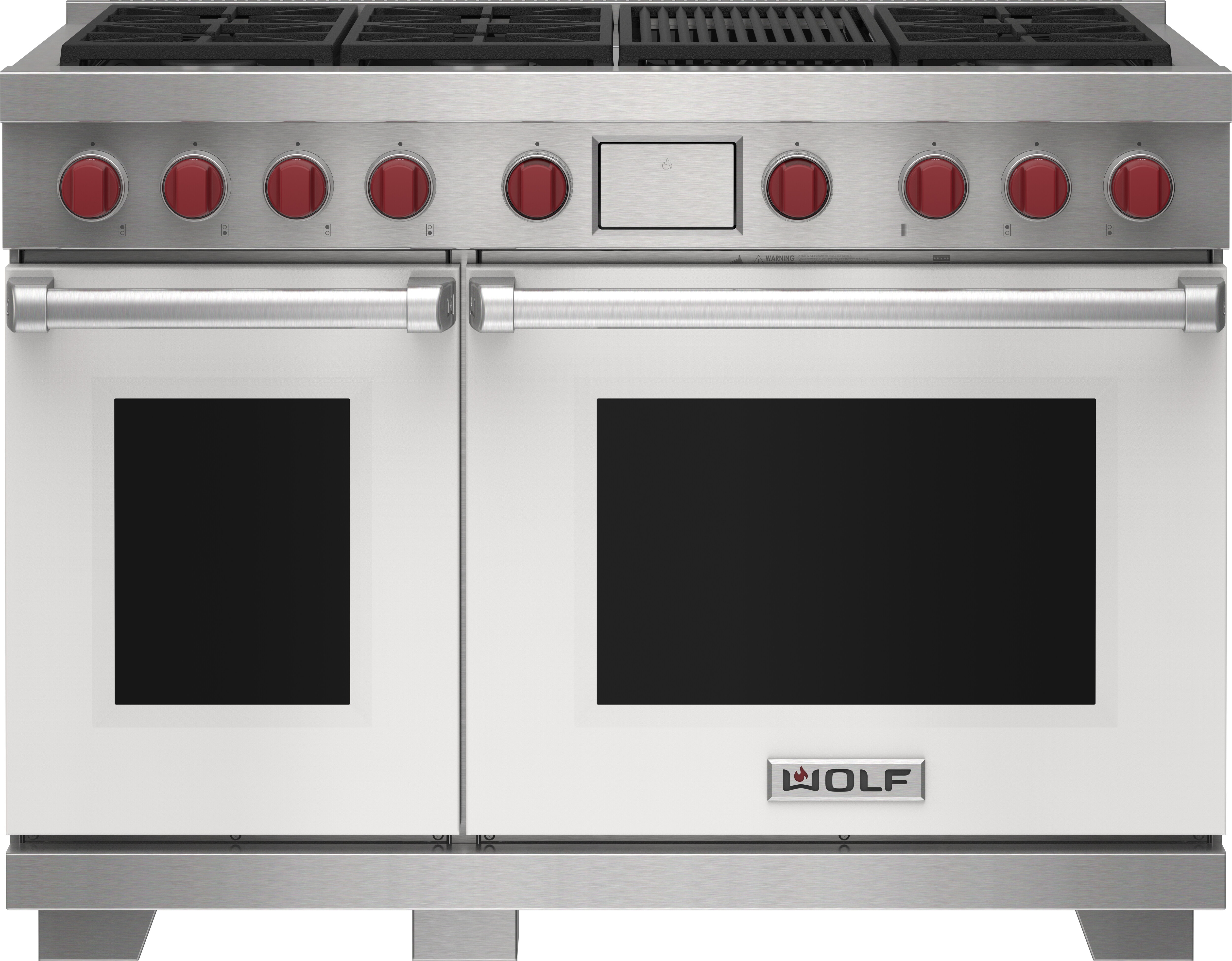 48" Dual Fuel Range - 6 Burners and Infrared Charbroiler DF48650CWHPLP