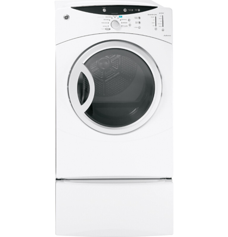 GE Adora 7.0 Cu. Ft. Super Capacity Gas Dryer White on White DHDVH52GFWW Picture 1
