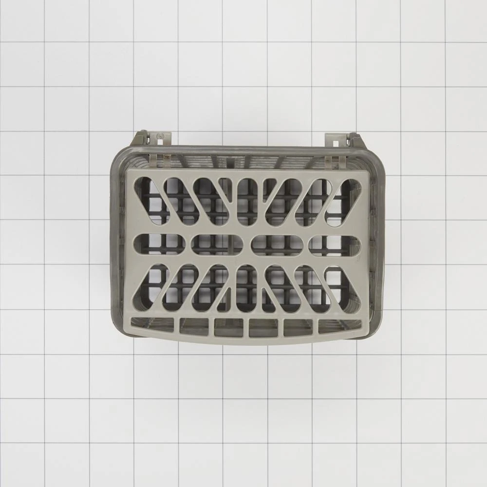 Dishwasher Silverware Basket Extension Kit (Grey/Blue) - Includes Six Light Item Clips, One Side Clip, and One Side Utensil Clip DISHEXTEND