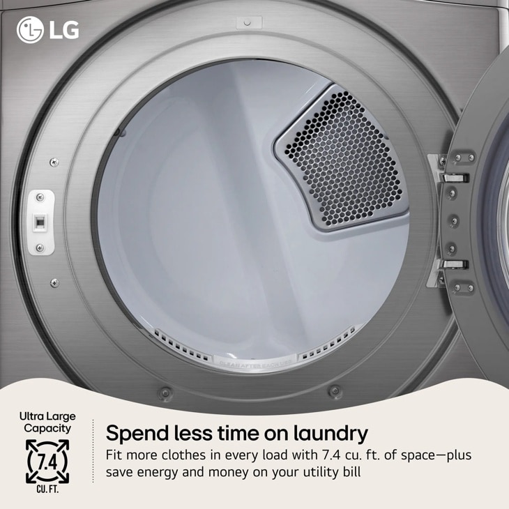7.4 Cu. Ft. Ultra Large Capacity Electric Dryer DLE3400V