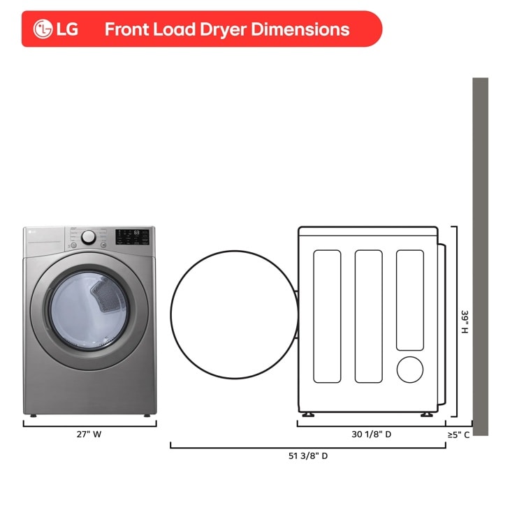 7.4 Cu. Ft. Ultra Large Capacity Electric Dryer DLE3400V