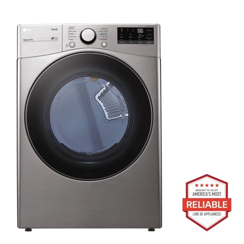 7.4 cu. ft. Ultra Large Capacity Smart wi-fi Enabled Front Load Electric Dryer with Built-In Intelligence DLE3600V