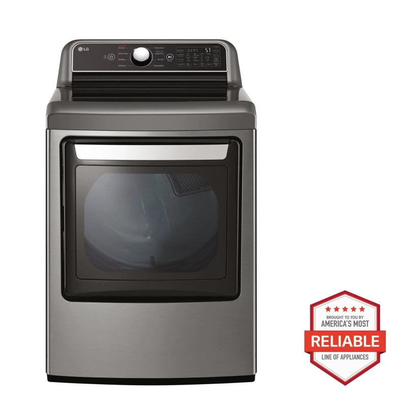 7.3 cu. ft. Ultra Large Capacity Smart wi-fi Enabled Rear Control Electric Dryer with EasyLoad™ Door DLE7400VE