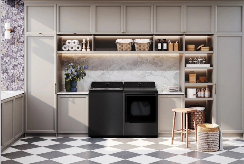 7.3 Cu. Ft. Ultra Large Capacity Rear Control Electric Dryer With Ai Sensing And Thinq® Smart Features DLE8200L